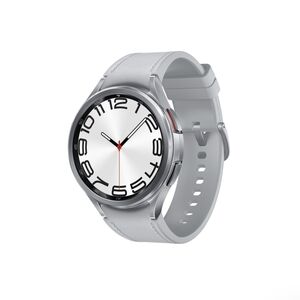Galaxy Watch 6 Classic 47mm Silver Smartwatch W/ Extra HybridBand & Charger Puck